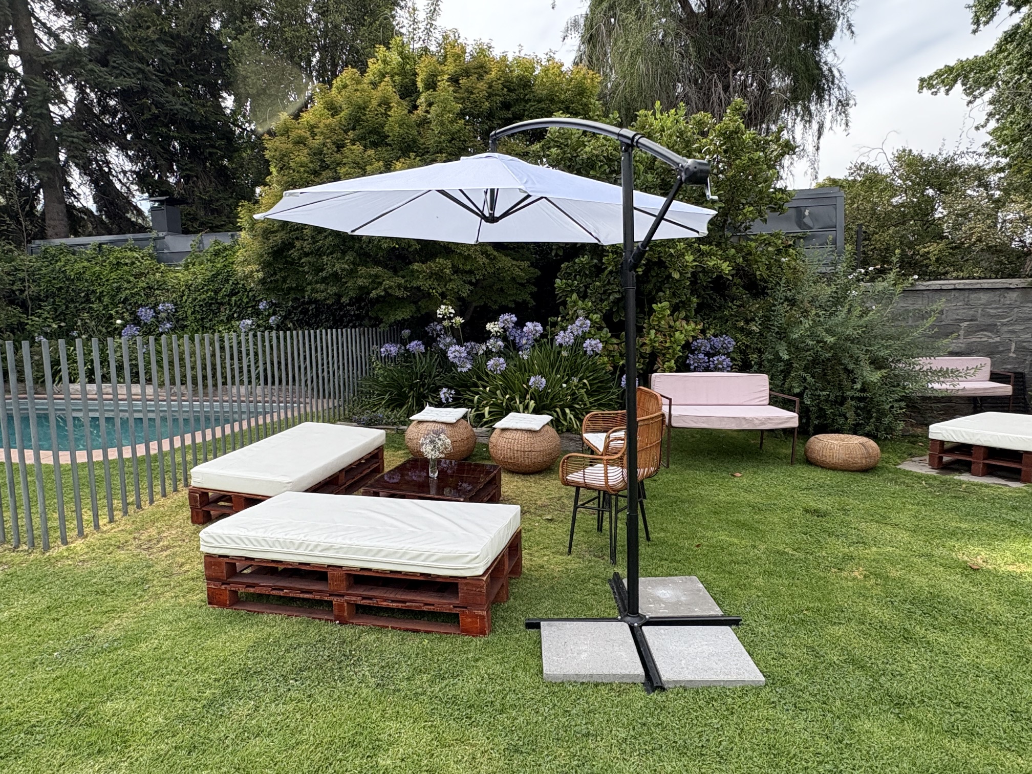 Mobiliario Lounge en jardín